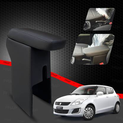 Frap Premium Armrest For Maruti Old Swift with Moulded Foam(Nappa,Black Stitching) Car Armrest
