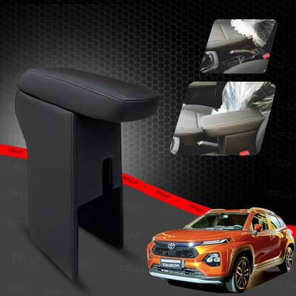 Frap Premium Armrest For Toyota Taisor with Moulded Foam(Nappa,Black Stitching) Car Armrest
