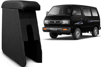 surestrive Custom fit Wooden Console for Maruti Omni All Model Black Color Car Armrest