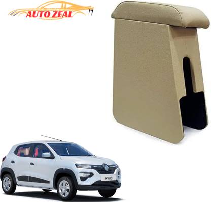 Auto Zeal Kwid Wooden Custom Fit Beige Color For All Models Car Armrest