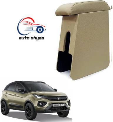 AUTOSHYAM Custom fit Wooden Console for Tata Tigor All Model Beige Color Car Armrest