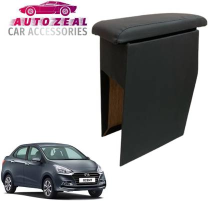 Vbxcar Custom Fit Wooden Console for Hyundai Xcent All Model (Black) Color Car Armrest