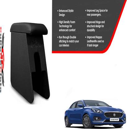 CuboDePlato CDP_ArmRest_blk_Swift_Dzire_2017 Car Armrest
