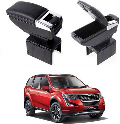 Oshotto PU Leather AR-01 Car Armrest Console Box For XUV 500 Black Car Armrest