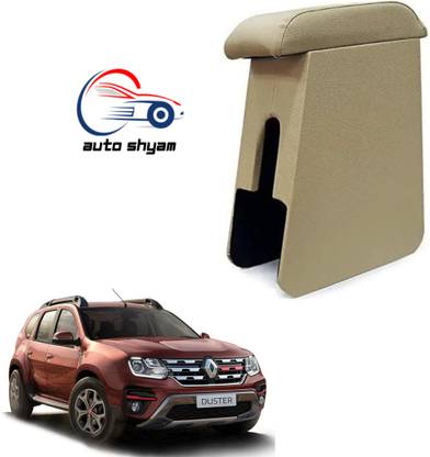 AUTOSHYAM Custom fit Wooden Console for Renault Old Duster All Model Beige Color Car Armrest