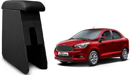 surestrive Car Armrest Custom fit Wooden Console for Ford Figo Aspire All Model Black Color Car Armrest