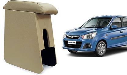 AUTOSHYAM Custom fit Wooden Console for Maruti Alto K10 All Model Beige Color Car Armrest