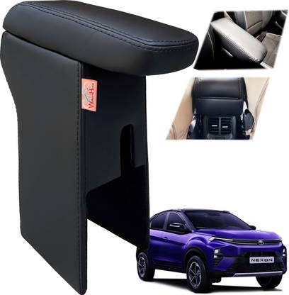 WolkomHome Armrest with Storage Box & Soft Cushion Pad Luxury Arm Rest Car Armrest