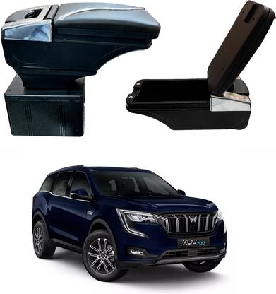 Oshotto PU Leather AR-02 Car Armrest Console Box For XUV 700 Black Car Armrest