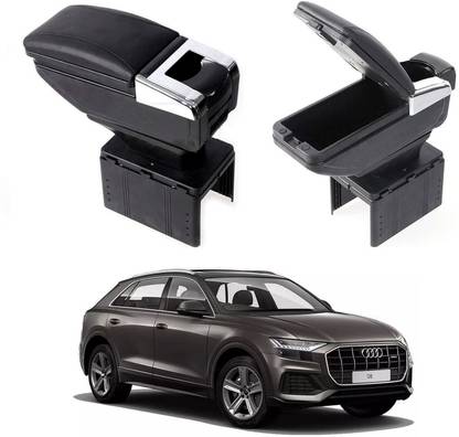 Oshotto PU Leather AR-01 Car Armrest Console Box For Q8 Black Car Armrest