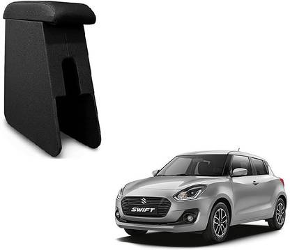 surestrive Custom fit Wooden Console for Maruti Swift All Model Black Color Car Armrest