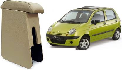 AUTOSHYAM Custom fit Wooden Console for Daewoo Matiz All Model Beige Color Car Armrest