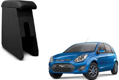 AUTOSHYAM Custom fit Wooden Console for Ford Figo All Model Black Color Car Armrest