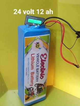 KDE lithium battery 24 volt 12ah for electric cycle life upto 5 years 12 Ah Battery for All Vehicles