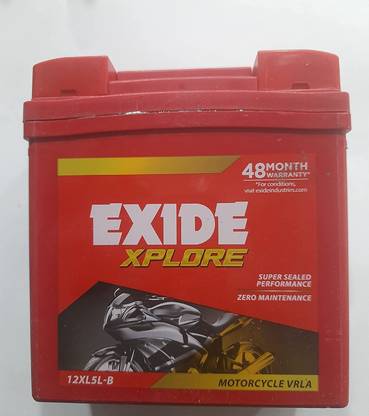 EXIDE XPLORE 5-LB 7 Ah Battery for Bike