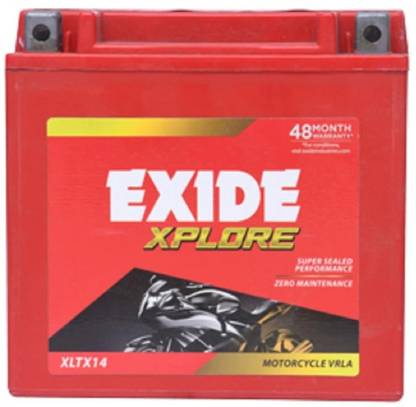 EXIDE XPLORE XLTX14 12 Ah Battery for Bike