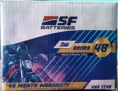 SF SONIC 48S-TZ4A 4 Ah Battery for Bike