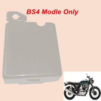 GOLSM BS4 Vehicle Battery Cover Chrome For Royal E-nfield Twin 14 Ah Battery for Bike