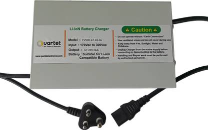 Quartet 60 Volt 67.20 Cut Off 6 AMP charger for Electric Bike 60 Ah Battery for Bike