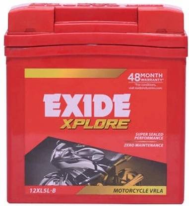 EXIDE 12XL5L-B 5 Ah Battery for Bike