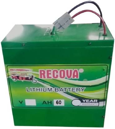 Recova 60AH LITHIUM ION E-RICKSHAW BATTERY 60 Ah Battery for All Vehicles