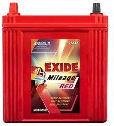 EXIDE Mileage Red Car Battery (80 AH) FML0-MLDIN80 80 Ah Battery for Car