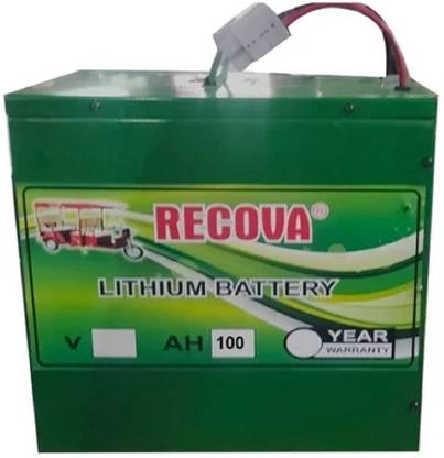 Recova LITHIUM ION E-RICKSHAW BATTERY 100 Ah Battery for All Vehicles
