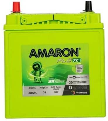 amaron 40B20L 35 Ah Battery for Car