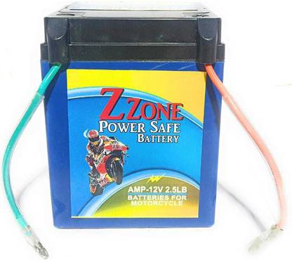 Zzone 12 V battery 2.5 Ah Battery for Bike