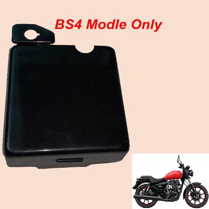 GOLSM BS4 Vehicle Battery Cover Black For Royal Enfield Thunderbird 14 Ah Battery for Bike