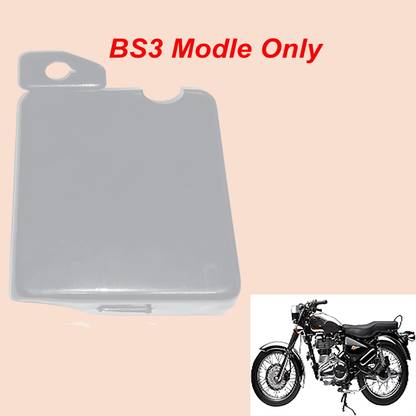GOLSM BS3 Vehicle Battery Cover Chrome For Royal E-nfield Electra Delux 14 Ah Battery for Bike
