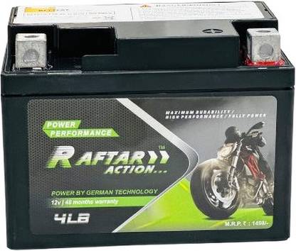 RAFTAR ACTION Premium 4 Ah Battery for Bike