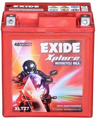 EXIDE XPLORE XLTZ7 6 Ah Battery for Bike