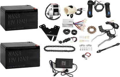 NAKS 2 Set of 12V 12 Ah Lead acid Battery with 24V 250Watt Cycle kit 12 Ah Battery for All Vehicles