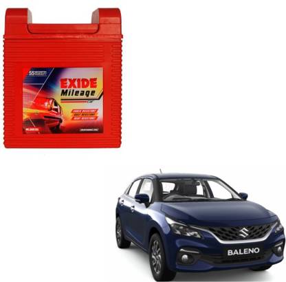 EXIDE MILEAGE(ML38B20L) 35 AMP Baleno 2022 Petrol 35 Ah Battery for Car