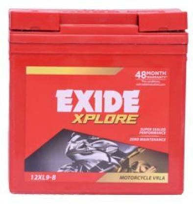 EXIDE 12XL9-B 9 Ah Battery for Bike