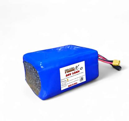 Pranax 24V 13AH Rechargeable Lithium Ion Battery Pack For Electric Cycle & Others EV 13 Ah Battery for All Vehicles