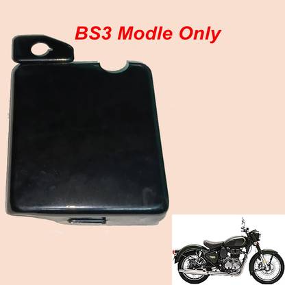 GOLSM BS3 Vehicle Battery Cover Black For Royal Enfield Battle Green 14 Ah Battery for Bike