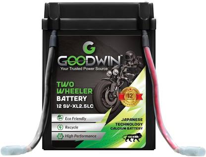 Goodwin International 12 GW-XL2.5LC 12M 2.5 Ah Battery for Bike
