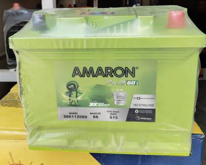AMARA RAJA AMARON DIN 66 66 Ah Battery for Car