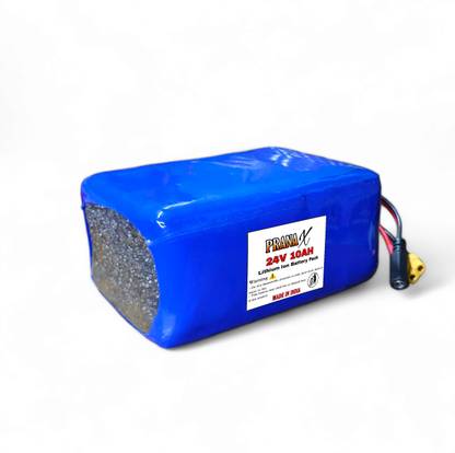 Pranax 24V 10AH Rechargeable Lithium Ion Battery Pack For Multipurpose 10 Ah Battery for Bike
