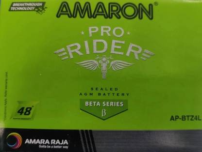 amaron AP-BTZ4L 4 Ah Battery for Bike