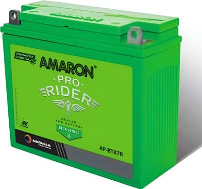 amaron PRO Bike Rider 2 Wheeler Battery APBTX7R 7 Ah Battery for Bike