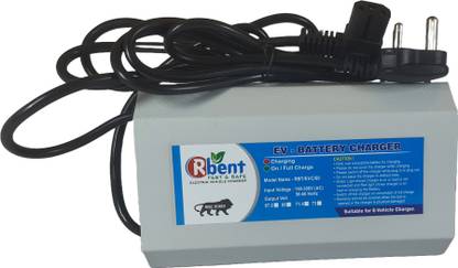 RBENT EV Charger 60v Cutoff 69 With Digital Display Fast Battery Charger for E-vehicle 36 Ah Battery for Bike