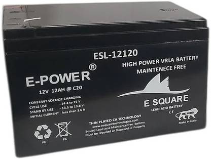 E-SQUARE ESL-12012 12 Ah Battery for Bike