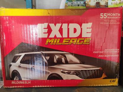 EXIDE MLDIN65LH 65 Ah Battery for Car
