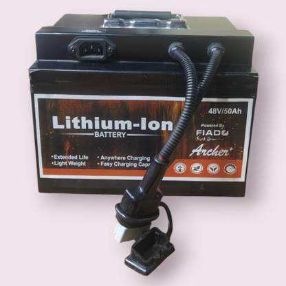PROSSPA 48V/50Ah Lithium-Ion Battery (NMC), 13S – High-Performance EV | 1-Year Warranty 50 Ah Battery for All Vehicles