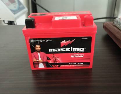 Massimo 12VTZ4X50MF 4 Ah Battery for Bike