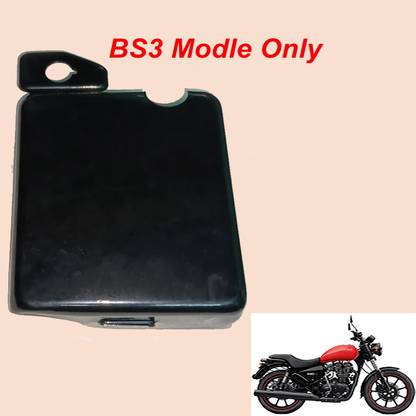 GOLSM BS3 Vehicle Battery Cover Black For Royal Enfield Thunderbird 14 Ah Battery for Bike
