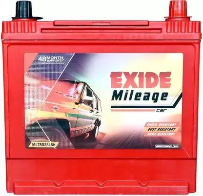 EXIDE 75D23LBH 75 Ah Battery for Car